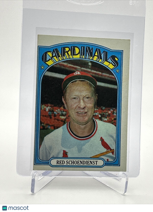 1972 Topps Red Schoendienst Baseball Card #67 VG-EX Quality FREE SHIPPING