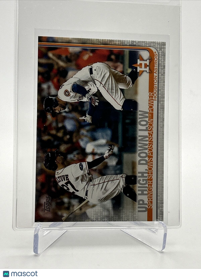 2019 Topps Houston Astros Up High, Down Low Baseball Card 447 Mint FREE SHIPPING