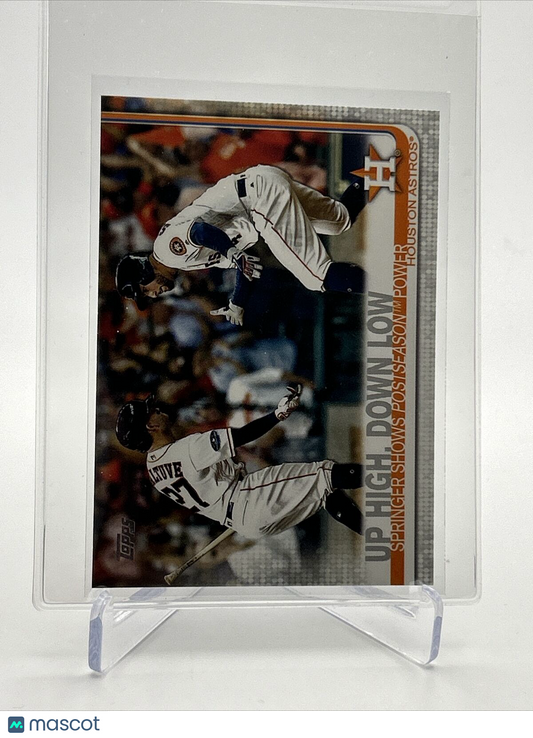 2019 Topps Houston Astros Up High, Down Low Baseball Card 447 Mint FREE SHIPPING