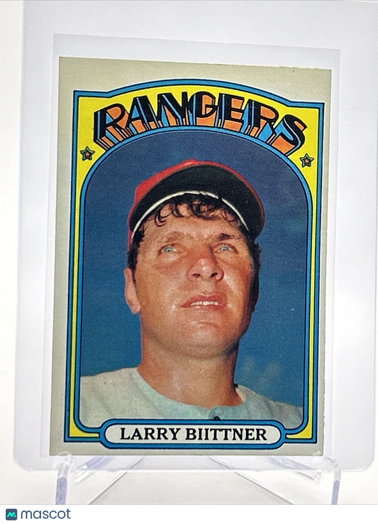 1972 Topps Larry Biittner Rookie Baseball Card #122 VG-EX Quality FREE SHIPPING