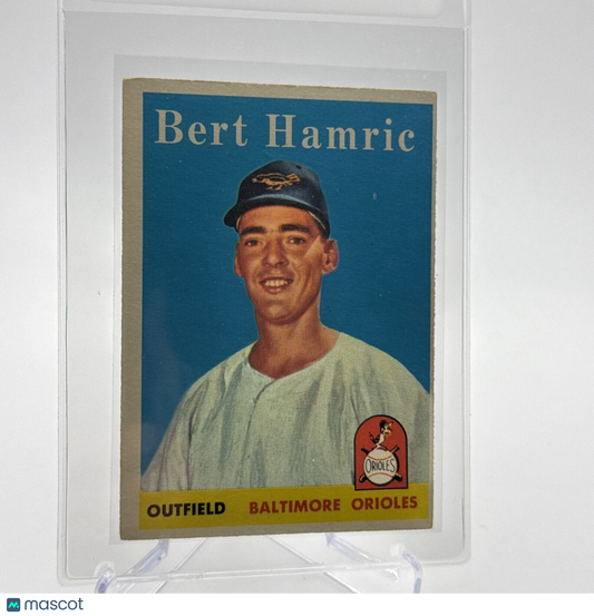 1958 Topps Bert Hamric Baseball Card #336 EX Quality #3 FREE SHIPPING