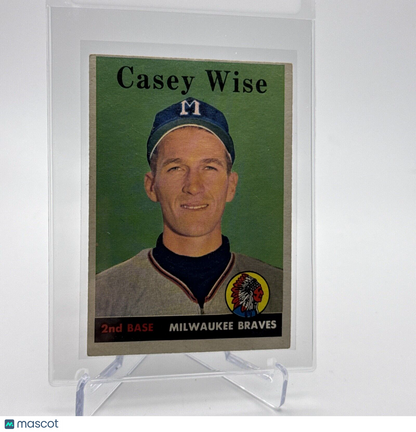 1958 Topps Casey Wise Baseball Card #247 EX Quality #3 FREE SHIPPING