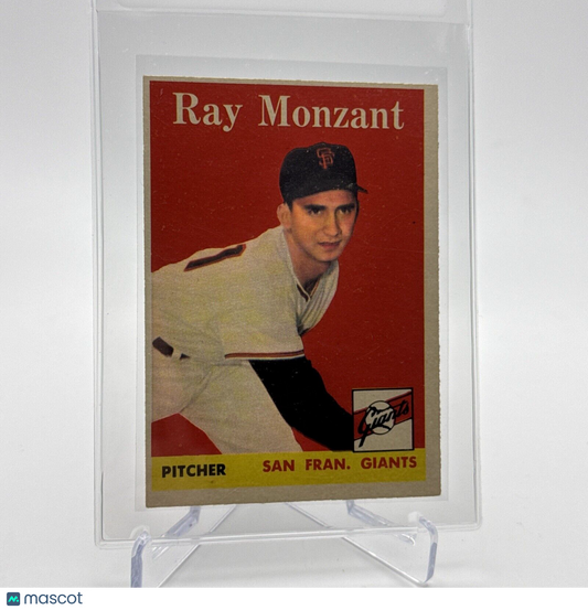 1958 Topps Ray Monzant Baseball Card #447 EX Quality #4 FREE SHIPPING