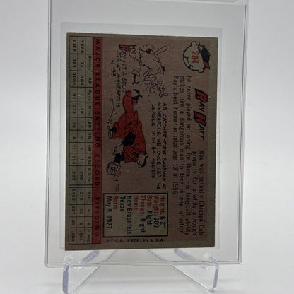 1958 Topps Ray Katt Baseball Card #284 EX Quality #2 FREE SHIPPING