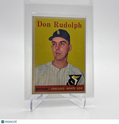 1958 Topps Don Rudolph Rookie Baseball Card #347 EX Quality #2 FREE SHIPPING