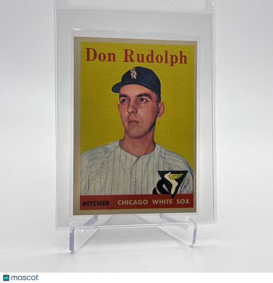 1958 Topps Don Rudolph Rookie Baseball Card #347 EX Quality #2 FREE SHIPPING