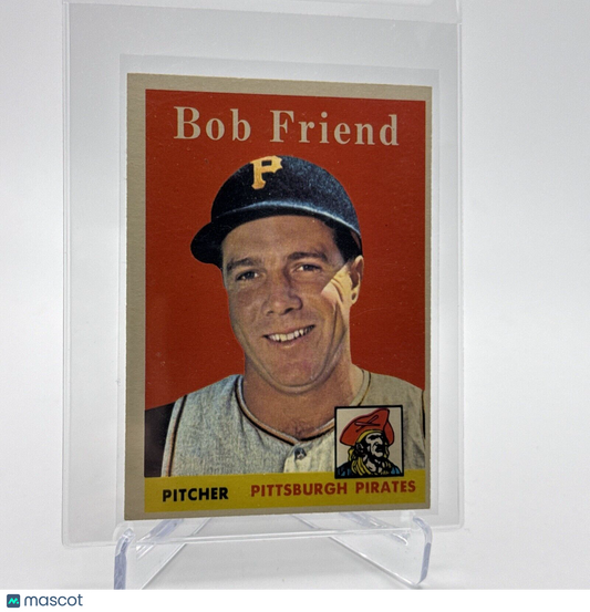 1958 Topps Bob Friend Baseball Card #315 EX Quality #5 FREE SHIPPING