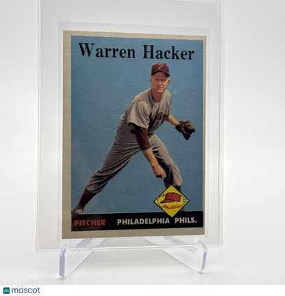1958 Topps Warren Hacker Baseball Card #251 EX Quality #2 FREE SHIPPING