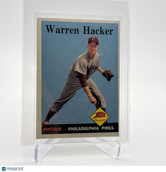 1958 Topps Warren Hacker Baseball Card #251 EX Quality #2 FREE SHIPPING