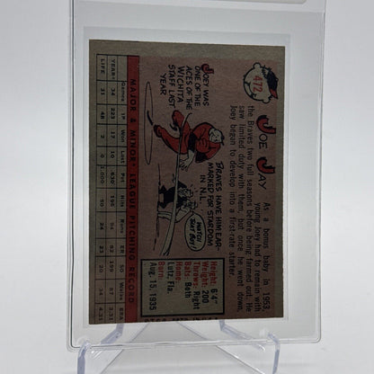 1958 Topps Joe Jay Baseball Card #472 EX Quality #2 FREE SHIPPING