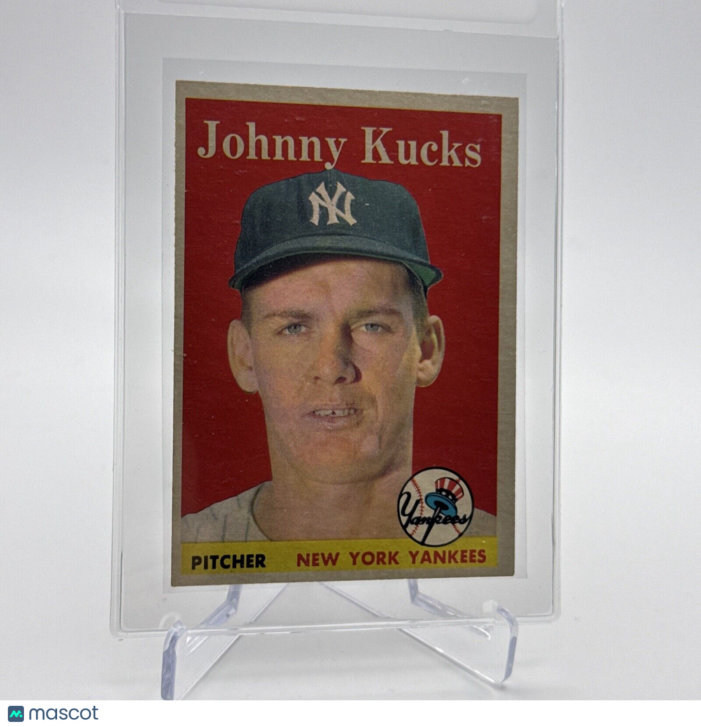 1958 Topps Johnny Kucks Baseball Card #87 EX Quality #9 FREE SHIPPING