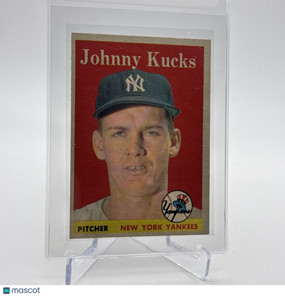 1958 Topps Johnny Kucks Baseball Card #87 EX Quality #9 FREE SHIPPING