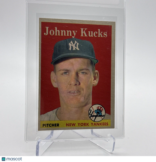 1958 Topps Johnny Kucks Baseball Card #87 EX Quality #9 FREE SHIPPING