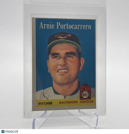 1958 Topps Arnie Portocarrero Baseball Card #465 EX Quality FREE SHIPPING