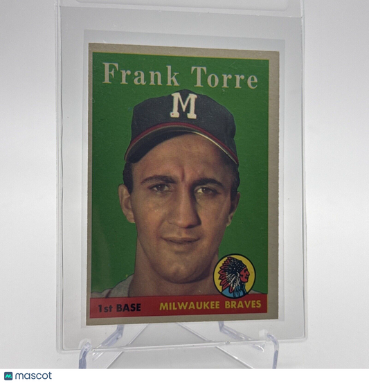 1958 Topps Frank Torre Baseball Card #117 EX Quality #4 FREE SHIPPING
