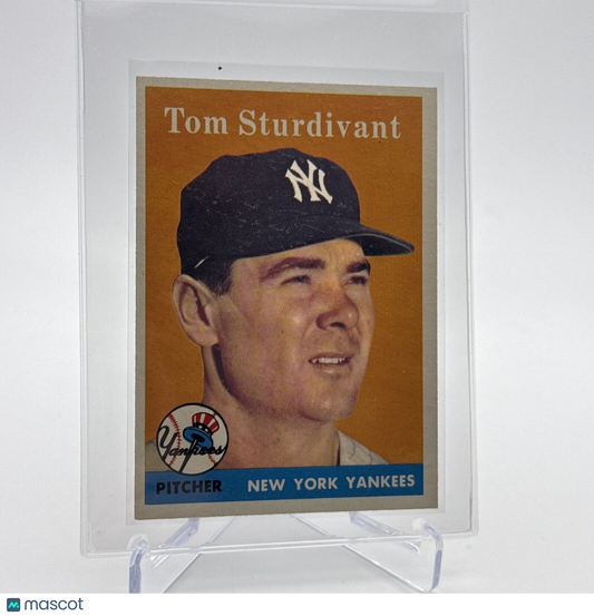 1958 Topps Tom Sturdivant Baseball Card #127 EX Quality #6 FREE SHIPPING