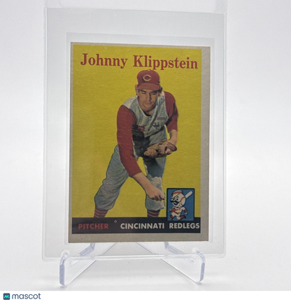 1958 Topps Johnny Klippstein Baseball Card #242 EX Quality FREE SHIPPING