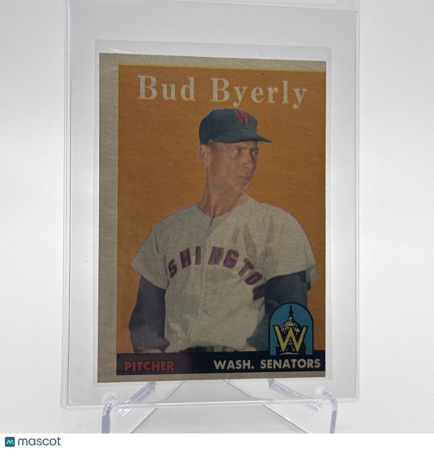 1958 Topps Bud Byerly Baseball Card #72 EX Quality #5 FREE SHIPPING