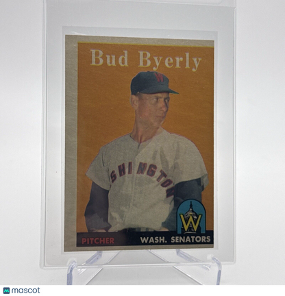 1958 Topps Bud Byerly Baseball Card #72 EX Quality #5 FREE SHIPPING