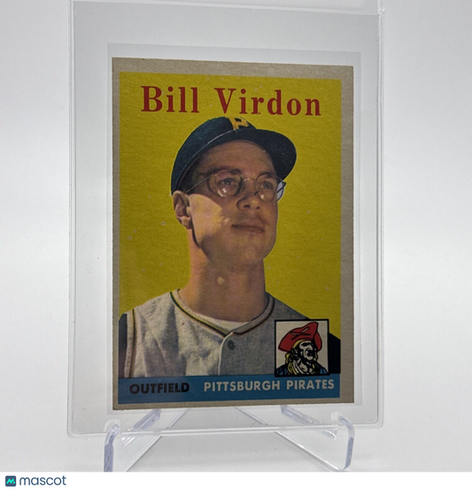 1958 Topps Bill Virdon Baseball Card #198 EX Quality #6 FREE SHIPPING