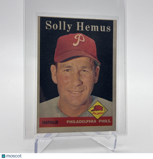 1958 Topps Solly Hemus Baseball Card #207 EX Quality #3 FREE SHIPPING