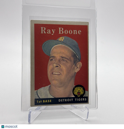 1958 Topps Ray Boone Baseball Card #185 EX Quality #3 FREE SHIPPING