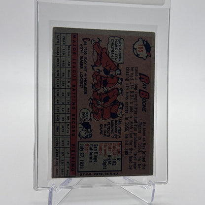 1958 Topps Ray Boone Baseball Card #185 EX Quality #3 FREE SHIPPING