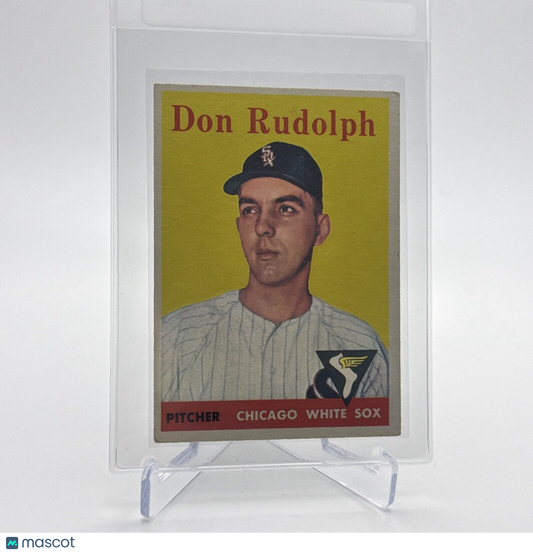1958 Topps Don Rudolph Rookie Baseball Card #347 EX Quality FREE SHIPPING