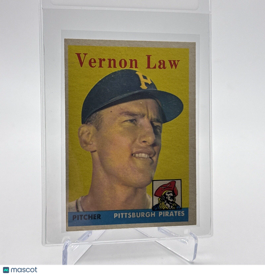 1958 Topps Vernon Law Baseball Card #132 EX Quality #3 FREE SHIPPING