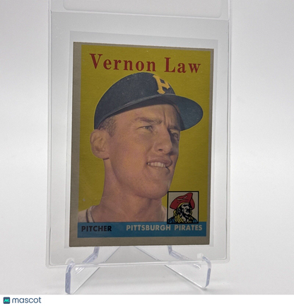1958 Topps Vernon Law Baseball Card #132 EX Quality #4 FREE SHIPPING