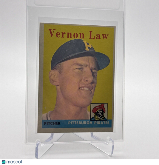 1958 Topps Vernon Law Baseball Card #132 EX Quality #4 FREE SHIPPING