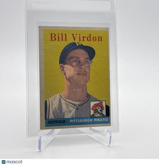 1958 Topps Bill Virdon Baseball Card #198 EX Quality #3 FREE SHIPPING
