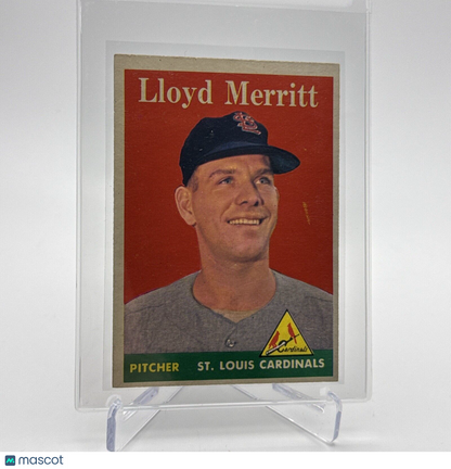 1958 Topps Lloyd Merritt Rookie Baseball Card #231 EX Quality #2  FREE SHIPPING