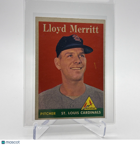 1958 Topps Lloyd Merritt Rookie Baseball Card #231 EX Quality #2  FREE SHIPPING