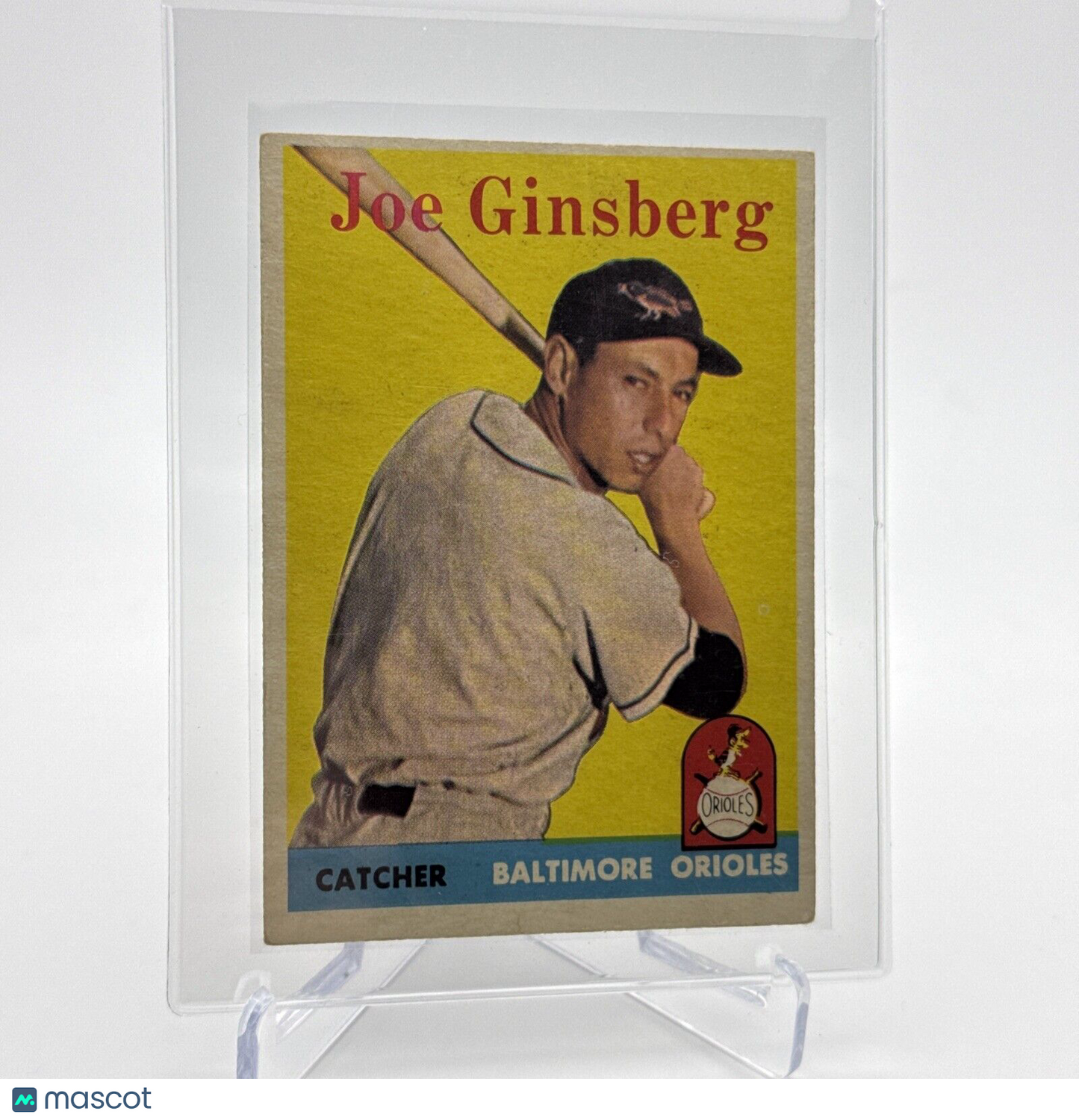 1958 Topps Joe Ginsberg Baseball Card #67 EX Quality #3 FREE SHIPPING