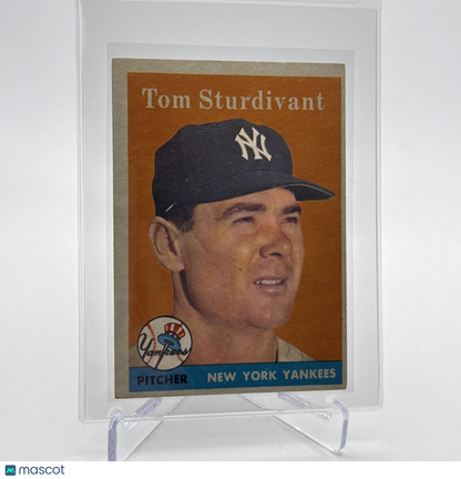 1958 Topps Tom Sturdivant Baseball Card #127 EX Quality #3 FREE SHIPPING