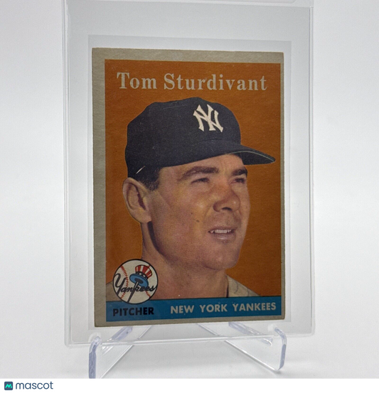 1958 Topps Tom Sturdivant Baseball Card #127 EX Quality #3 FREE SHIPPING