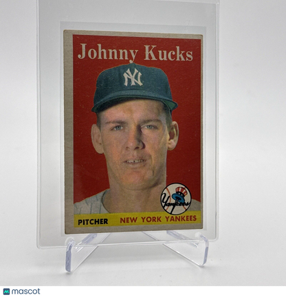 1958 Topps Johnny Kucks Baseball Card #87 EX Quality #3 FREE SHIPPING