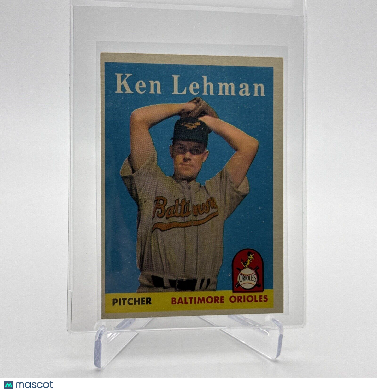 1958 Topps Ken Lehman Baseball Card #141 EX Quality #2 FREE SHIPPING