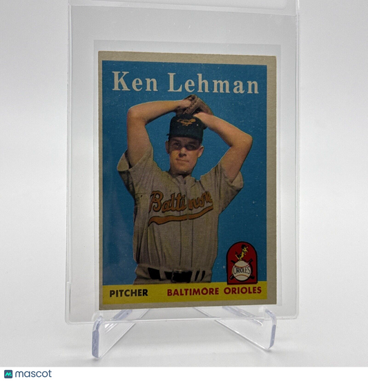 1958 Topps Ken Lehman Baseball Card #141 EX Quality #2 FREE SHIPPING