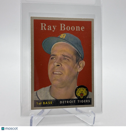 1958 Topps Ray Boone Baseball Card #185 EX Quality #2 FREE SHIPPING