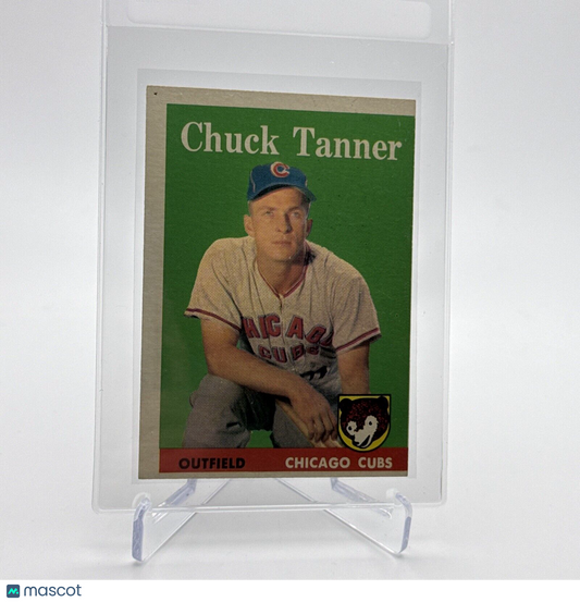 1958 Topps Chuck Tanner Baseball Card #91 EX Quality #2 FREE SHIPPING