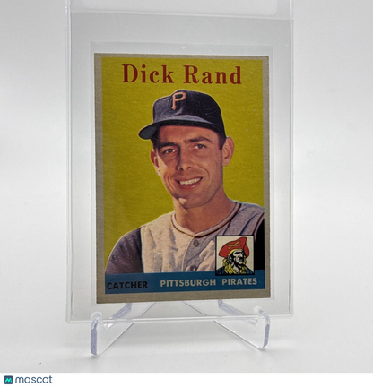 1958 Topps Dick Rand Baseball Card #218 EX Quality #2 FREE SHIPPING