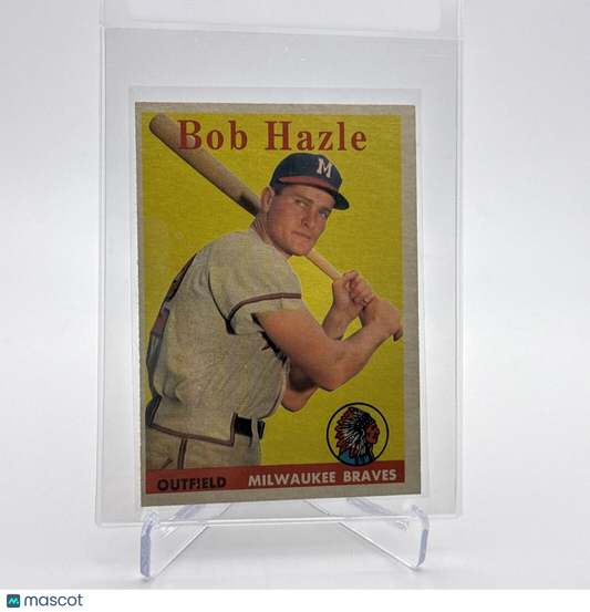 1958 Topps Bob Hazle Baseball Card #83 EX Quality FREE SHIPPING