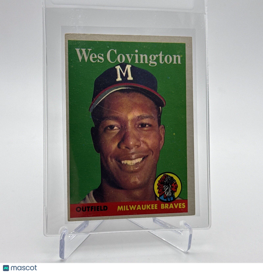 1958 Topps Wes Covington Baseball Card #140 EX Quality #2 FREE SHIPPING