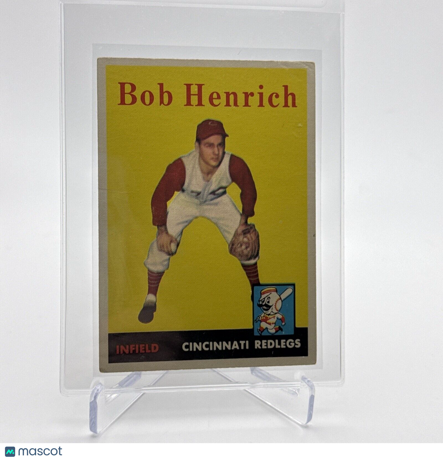1958 Topps Bob Henrich Baseball Card #131 EX Quality FREE SHIPPING
