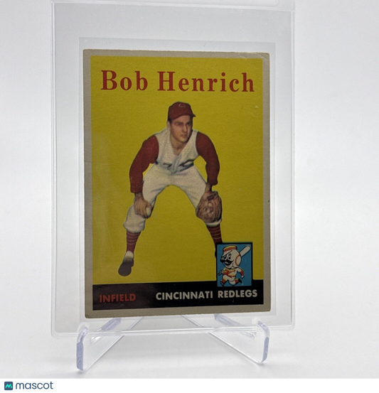 1958 Topps Bob Henrich Baseball Card #131 EX Quality FREE SHIPPING
