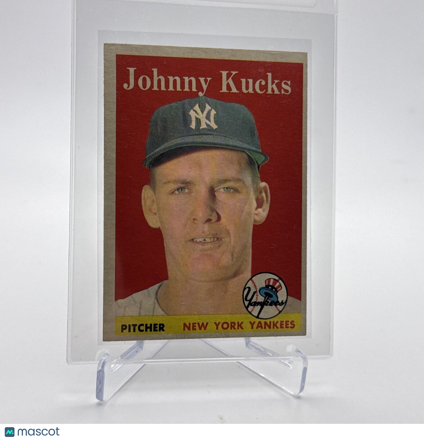 1958 Topps Johnny Kucks Baseball Card #87 EX Quality #7 FREE SHIPPING