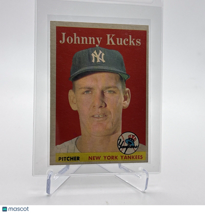 1958 Topps Johnny Kucks Baseball Card #87 EX Quality #7 FREE SHIPPING