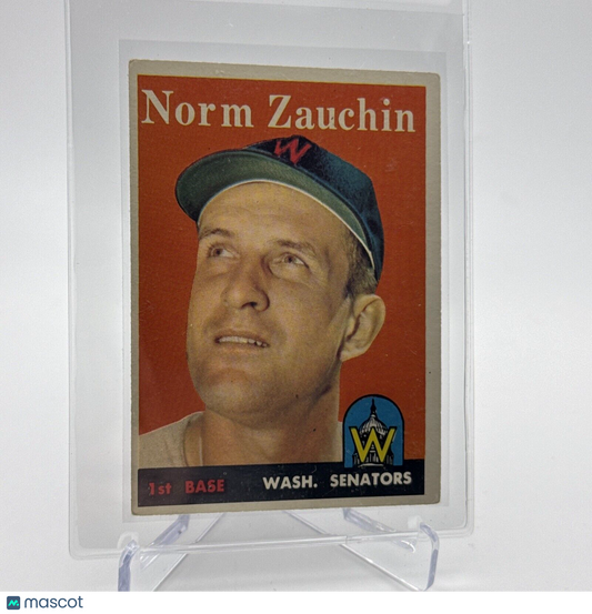 1958 Topps Norm Zauchin Baseball Card #422 EX Quality #2 FREE SHIPPING